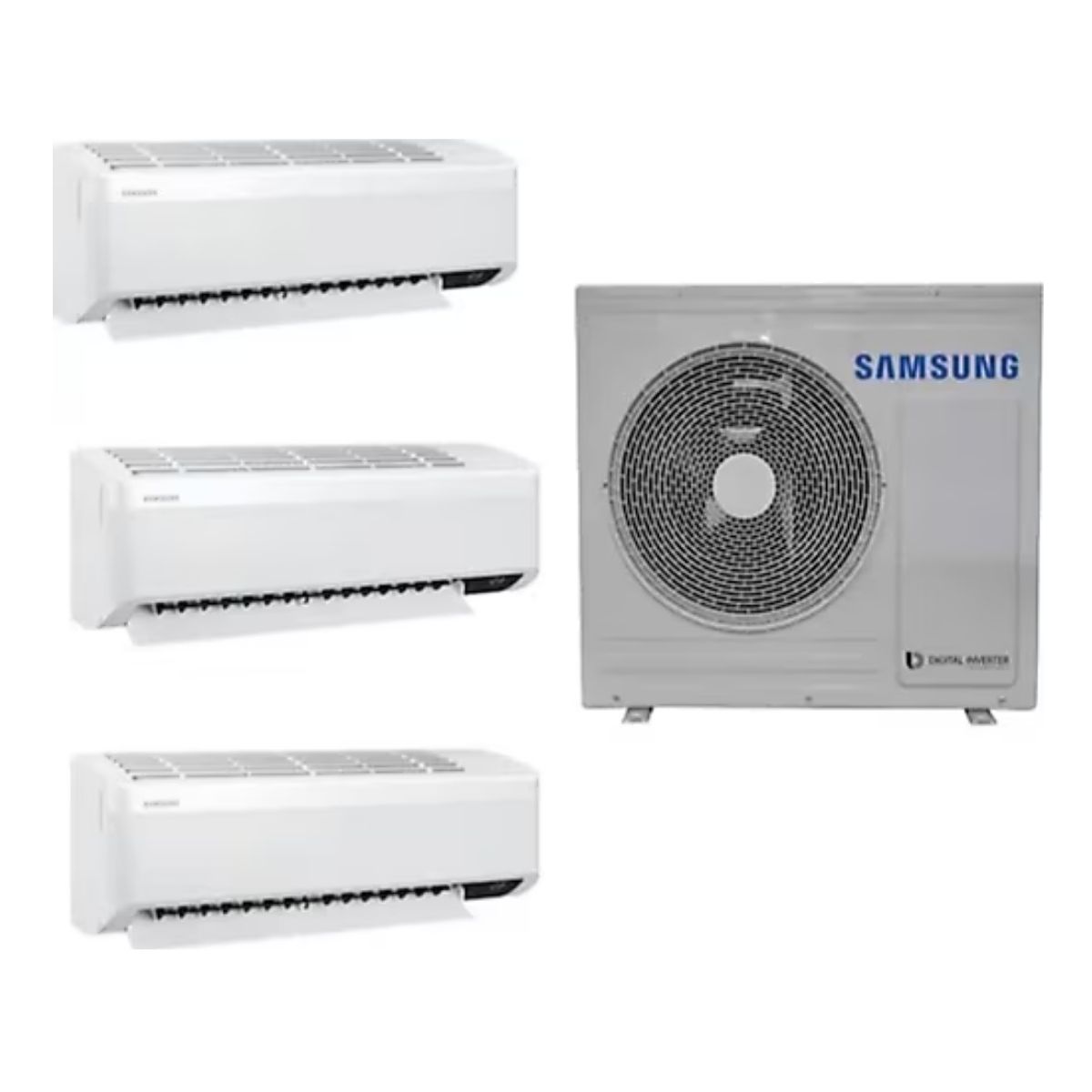 Samsung WindFree Multi 1+3 Sistem (AJ080TXJ4KH/EA) 8 kw Dış 12+18+18 İç Ünite Duvar Tipi Klima