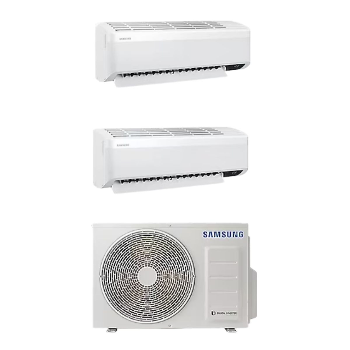 Samsung Wind Free Multi 1+2 Sistem (AJ050TXJ2KH/EA) 5,2 kw Dış 7+12 Btu İç Ünite Duvar Tipi Klima
