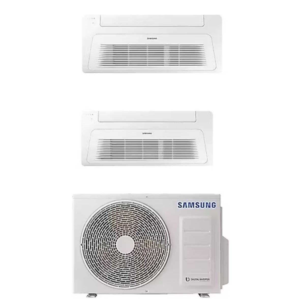 Samsung Wind Free Multi 1+2 Sistem (AJ068TXJ3KH/EA) 6,8 kw Dış 9+18 Btu İç Ünite Tek Yön Kaset Klima
